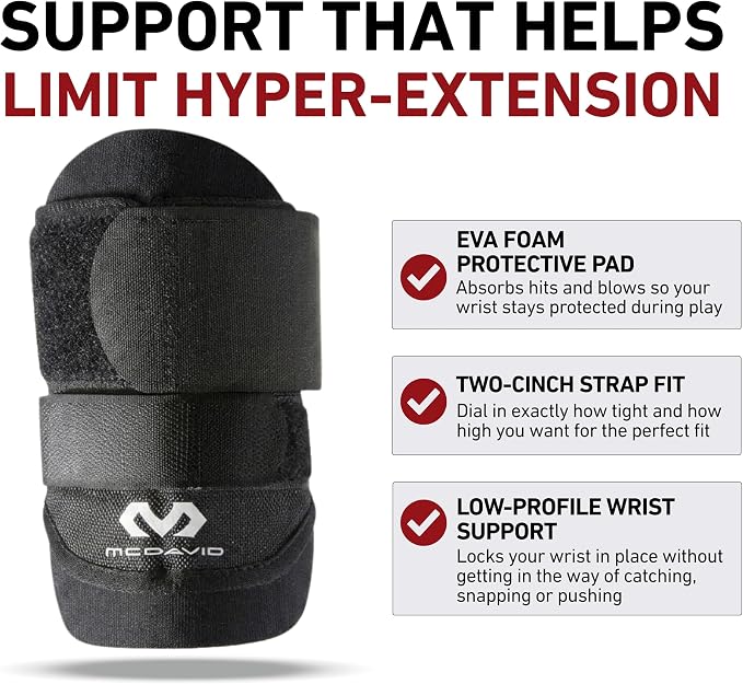 McDavid Wrist Brace, Adjustable Wrist Guard Support for Work to Help Prevent Wrist Injuries