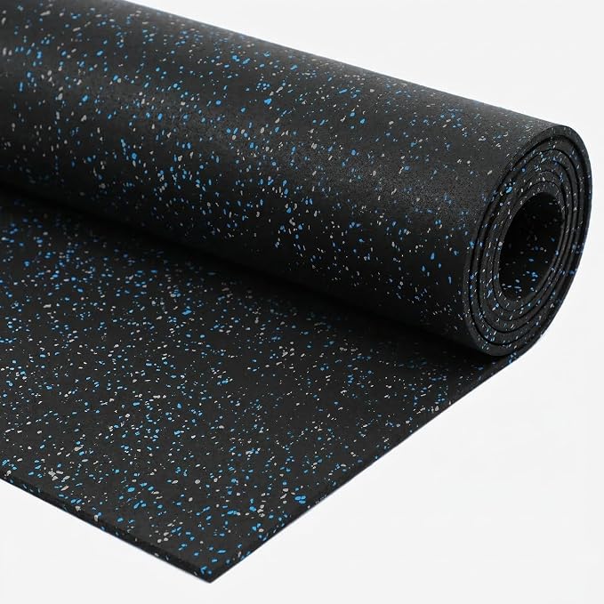 Flooring Inc's 1/4" Thick Tough Rubber Flooring Roll | Flexible Recycled Rubber Floor Mats for Home Gym | Heavy Duty Rubber Mat for Home Gyms, Sheds, Horse Stall Mat or Trailer