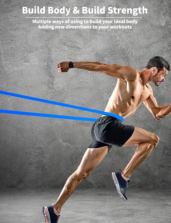 Pull Up Bands, Resistance Bands Set, Exercise Workout Bands for Men & Women, Ideal for Body Stretching, Physical Therapy and Muscle Training