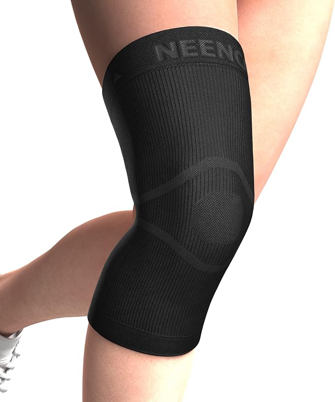 NEENCA Ultra-thin Knee Sleeve for Knee Pain, Lightest Knee Compression Sleeve with Graphene Ions Infused Fabric for Pain Relief, Swelling, Arthritis, Poor Circulation, Running, Sport