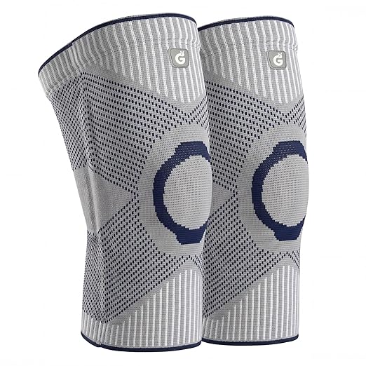 GOOGAH Knee Brace for Women Men - Knee Compression Sleeve for Knee Pain Relief, Arthritis, Meniscus Tear, ACL & MCL Support (2 Pack)
