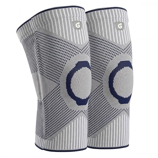 GOOGAH Knee Brace for Women Men - Knee Compression Sleeve for Knee Pain Relief, Arthritis, Meniscus Tear, ACL & MCL Support (2 Pack)