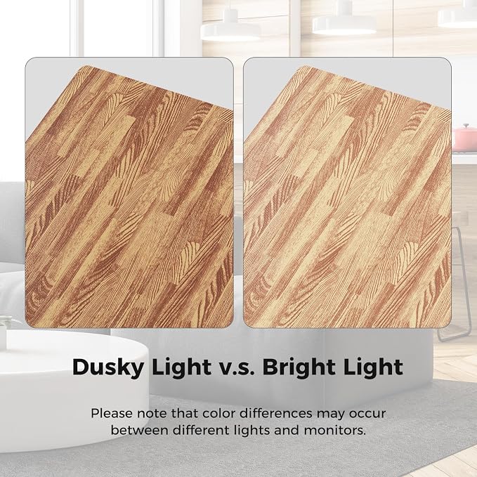 Giantex 24 Pcs Faux Wood Grain EVA Foam Tiles, 24"x24" Interlocking Floor | 96 Sq. Ft Puzzle Exercise Mats with 48 Borders, 0.4" Thick Waterproof Anti-Slip Flooring for Home Gym, Basement, Light Oak