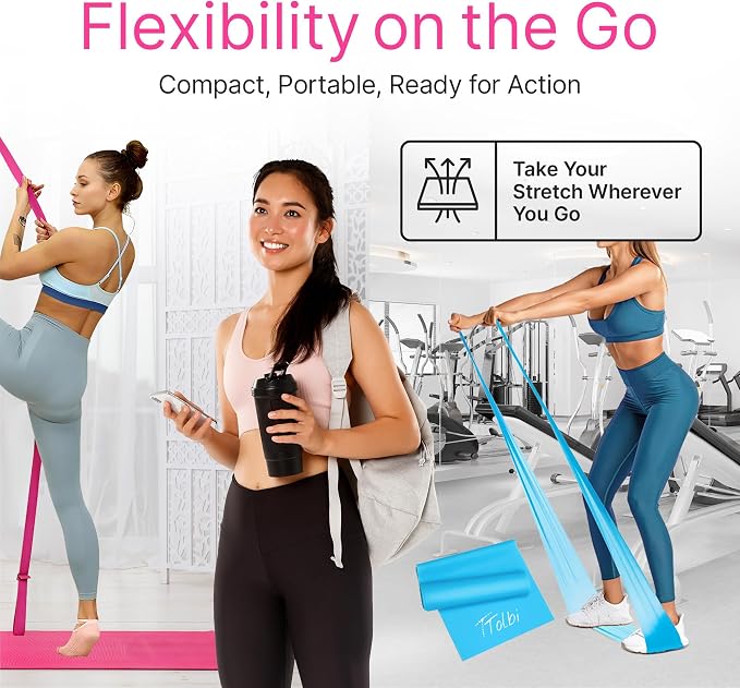 Leg Stretcher Strap with Door Anchor and Resistance Band, Splits Trainer | Home Flexibility Trainer for Splits, Ballet, Dance, Cheer, Yoga, Gymnastics, Pole and Taekwondo, Kids to Adults, All Levels