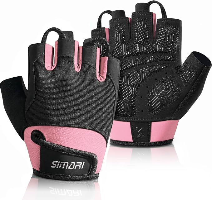 SIMARI Breathable Workout Gloves with Cushion Pad/Grip/Reduce Calluses, Weight Lifting Gloves for Gym Exercise, Cycling, Weightlifting Training, Fitness, Pilates, Kayaking, Gift for Men & Women