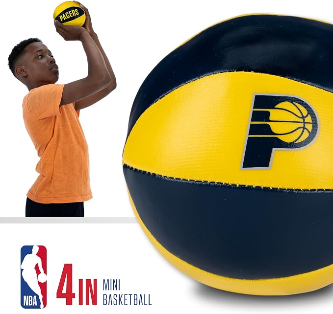Franklin Sports NBA Toy Basketballs - 2 Pack of Kids Soft Mini Basketballs for Over The Door + Indoor Hoops - NBA Fan Shop
