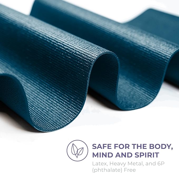 Voyage 5mm Studio Yoga Mats, 6 Pack, 72x24in | Extra Long, Anti-Tear Exercise Mats for Workout, Stretching, Fitness - Non Slip Gym Mats for Home, Schools and Studios