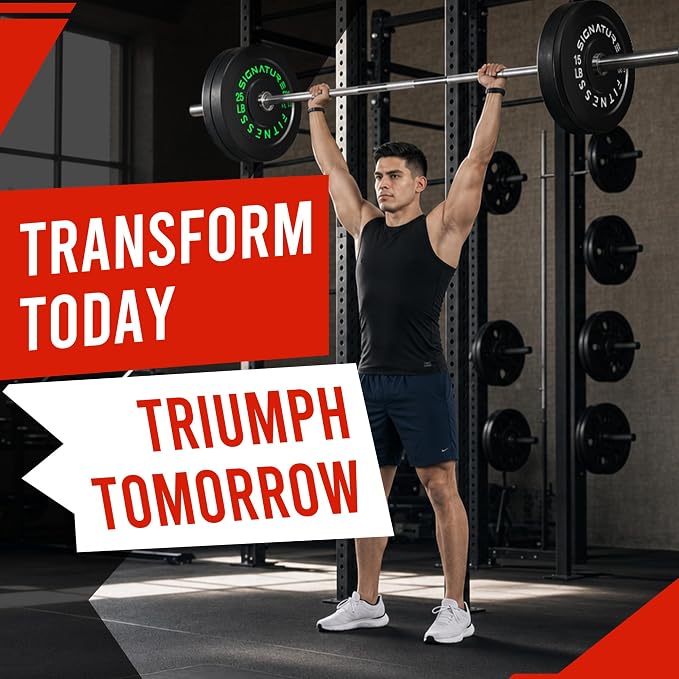 Fitvids 2-Inch Olympic Rubber Weight Plates Sets, Bumper Plates Set Barbell with Mat for Strength Training, 80-370 Lbs Multiple Options