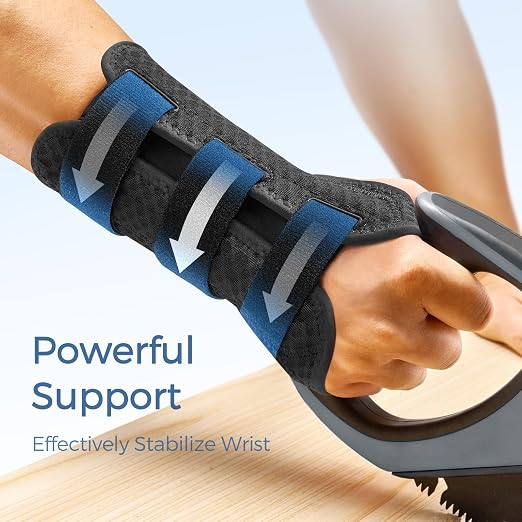 FREETOO Reversible Carpal Tunnel Wrist Brace Night Support Left Right Hand | Wrist Splint Support for Carpal Tunnel,Tendonitis,Sprain,Arthritis.Hand Brace for Sleeping,Work,Typing.Breathable,Adjustable