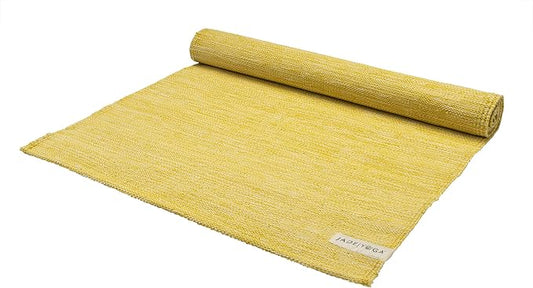 Jade Yoga Organic Cotton Hand Loomed Yoga Mat 72" Indigo