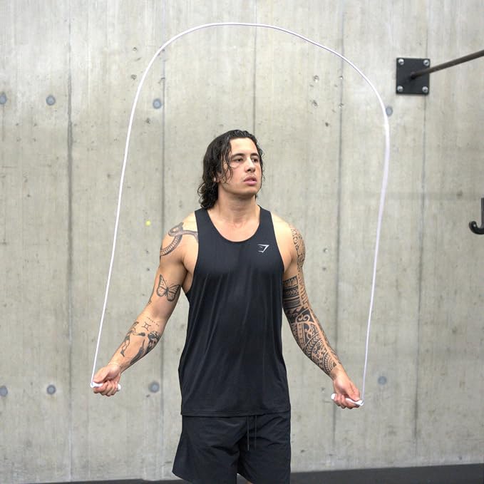 Swissskip Speed Jump Rope by Dayan Kolev, 5mm PVC Skipping Rope, Great for Beginners and Advanced Athlets, Designed for Fitness, Cardio, Boxing & CrossFit, Adjustable length with Unbreakable Handles