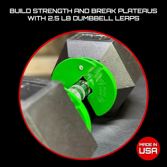 Micro Gainz 1.25LB Dumbbell Fractional Weight Plates, 2-Piece