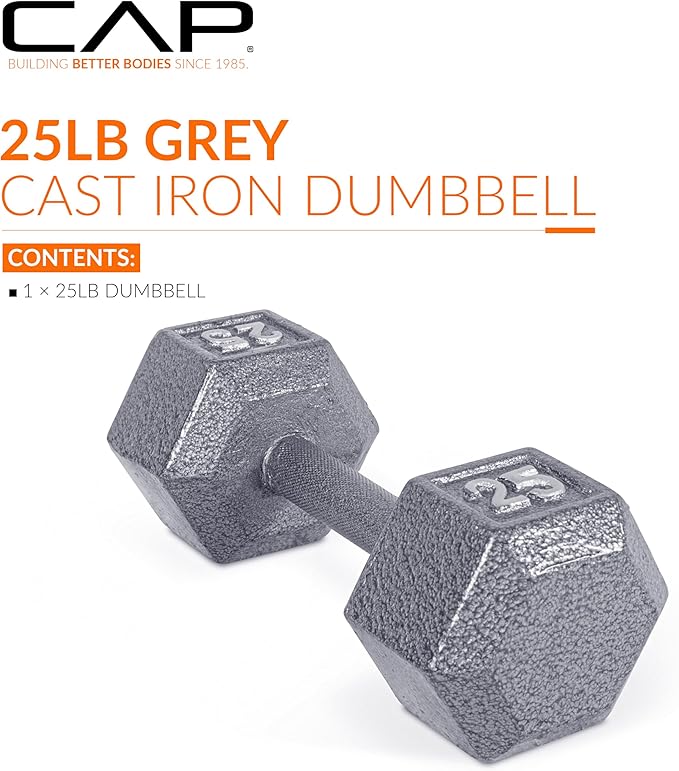 CAP Barbell Cast Iron Hex Dumbbell | Multiple Options
