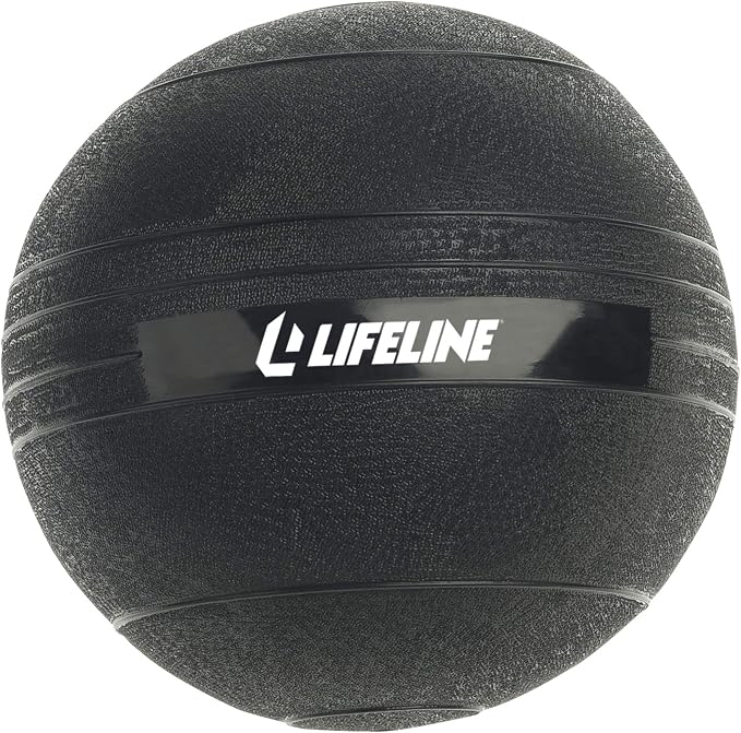 Lifeline Fitness Weighted Slam Ball - Easy to Grip Slam Ball for Home Gym and HIIT Workouts