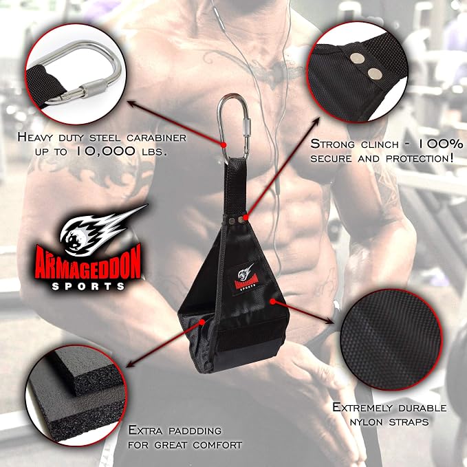 Premium Ab Slings Straps - Rip-Resistant Heavy Duty Pair for Pull Up Bar Hanging Leg Raiser Fitness - Ab Exercise Equipment, Superb Arm Padding for Abdominal Training Workout Equipment