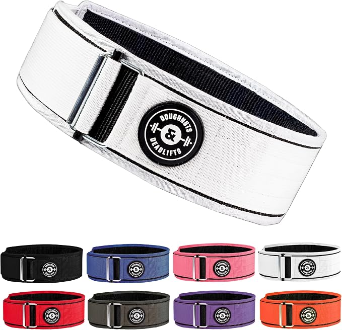 Weight Lifting Belt for Squats, Weightlifting Belt for Deadlifts - 4in Back Support for Bodybuilding | Powerlifting, Locking Metal Buckle, Weight Lifting Belts for Men - Quick Locking