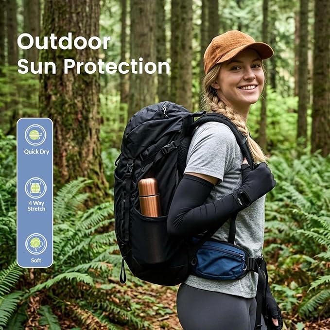 Women Driving Gloves, UV Protection Sun Gloves, Touchscreen Full Finger | UPF 50+ fabric blocks 99% UV rays, protecting hands during driving, cycling, fishing, hiking and outdoor activities