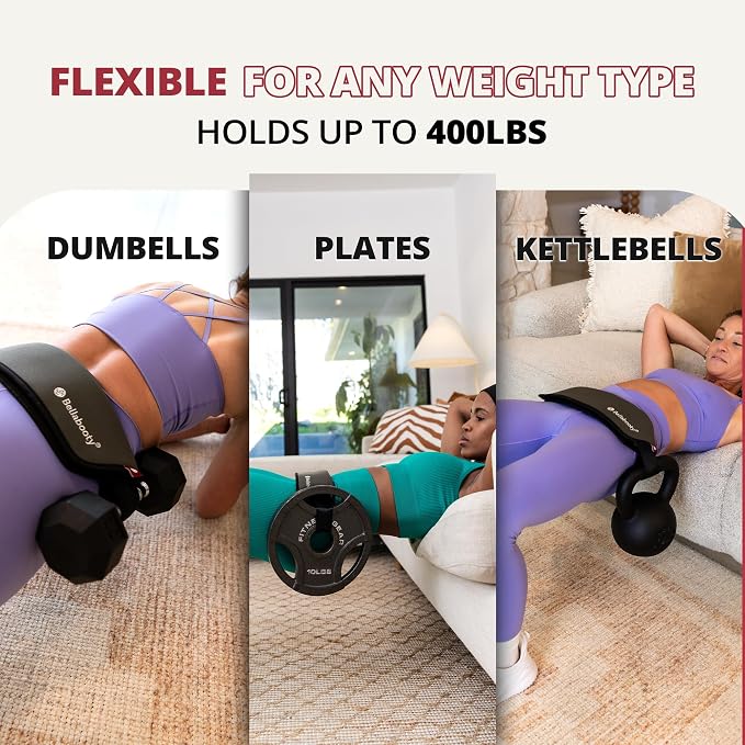 Bellabooty Premium Hip Thrust Belt - Adjustable Exercise Belt for Glutes & Squats, Hip Thrust Pad for Comfort, Versatile Gym Equipment for Home - Weightlifting Belt Support for Women