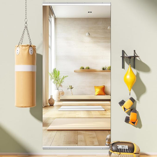 83"x40" Large Home Gym Mirror, Oversized Full Body Wall Mounted Fitness Mirror, 4MM Professional Grade Tempered Glass for Yoga, Studio with Complete Kit