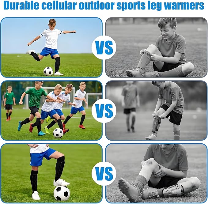Soccer Shin Guards-2 Pairs Shin Pads for Kids Adults Teens,Shin Guards Soccer Calf Compression Sleeve with Honeycomb Pads,Lightweight Shin Protective Gear for Football,MTB,Baseball Soccer for Boy,Girl