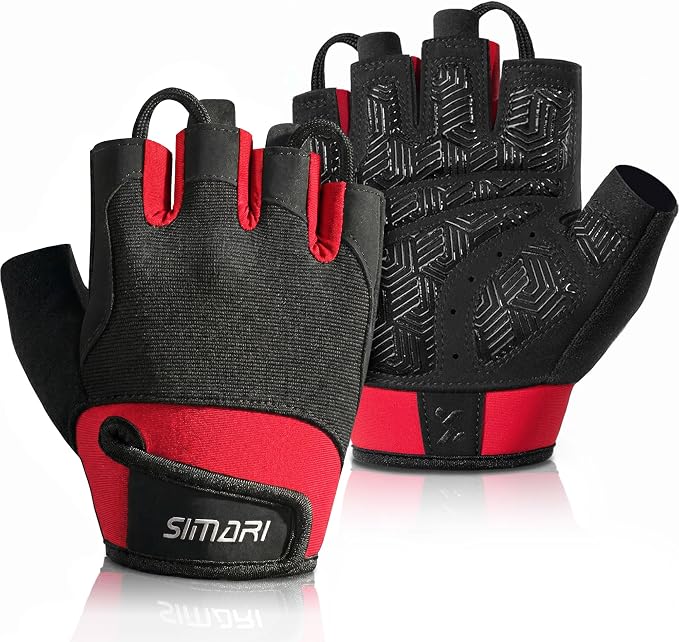 SIMARI Breathable Workout Gloves with Cushion Pad/Grip/Reduce Calluses, Weight Lifting Gloves for Gym Exercise, Cycling, Weightlifting Training, Fitness, Pilates, Kayaking, Gift for Men & Women