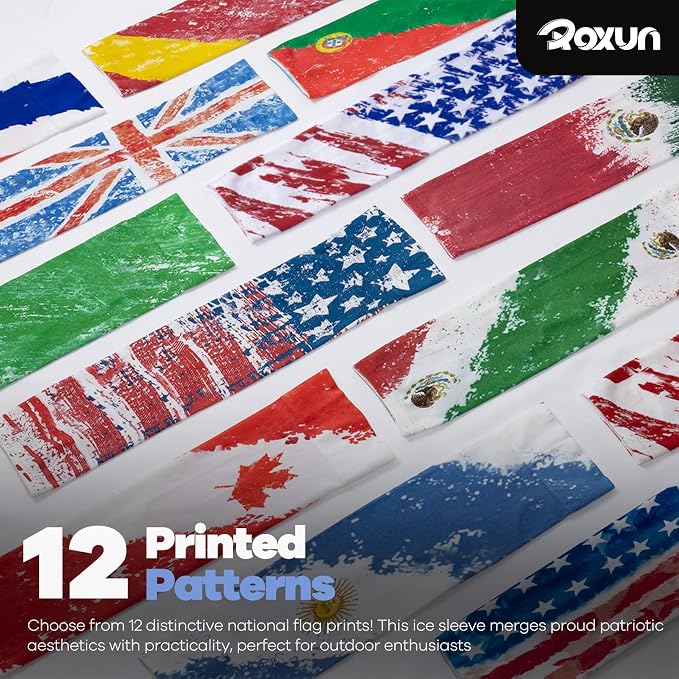 ROXUN Arm Sleeves Cooling UV Sun Protection Sport Compression for Men Women | UPF50,Seamless cover arms,Tattoo-covering,Lightweight & breathable,daily wear,Outdoor work,Basketball Baseball,Mangas