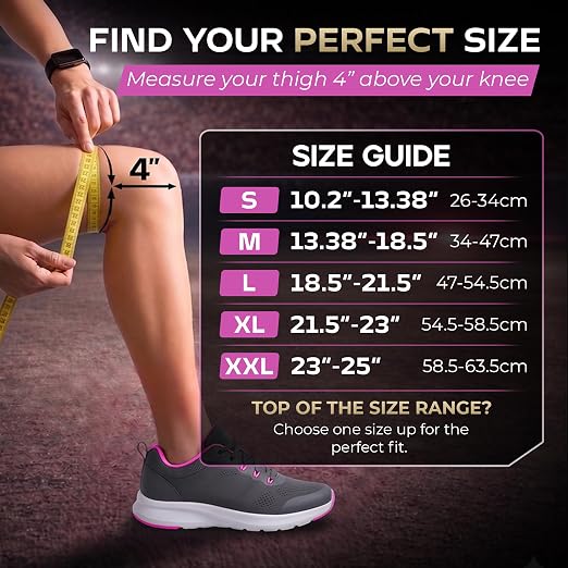 Knee Brace for Women & Men - Adjustable Patella Support & Side Stabilizers | Patella Gel Pad, Compression Support, Meniscus Support, ACL & MCL Support, Knee Pain Relief, Please Check Size Chart (XL)