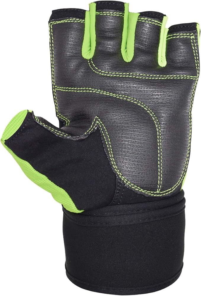 MRX Weightlifting Gloves for Men Workout Gloves Mens Wrist Support Lifting Gloves Male Gym Gloves | Workout Gym Accessories for Men Weight Lifting Fingerless Gym Exercise for Powerlifting
