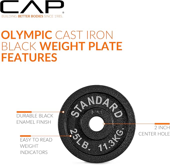 CAP Barbell 2-Inch Olympic Weight Plate | Multiple Options