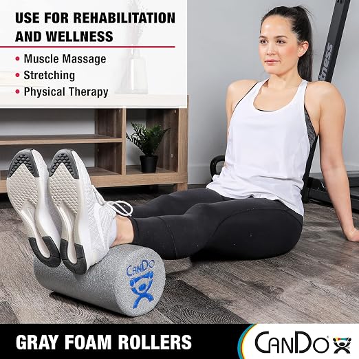 CanDo-30-2500 Plus Foam Roller, 6" X 36", Round