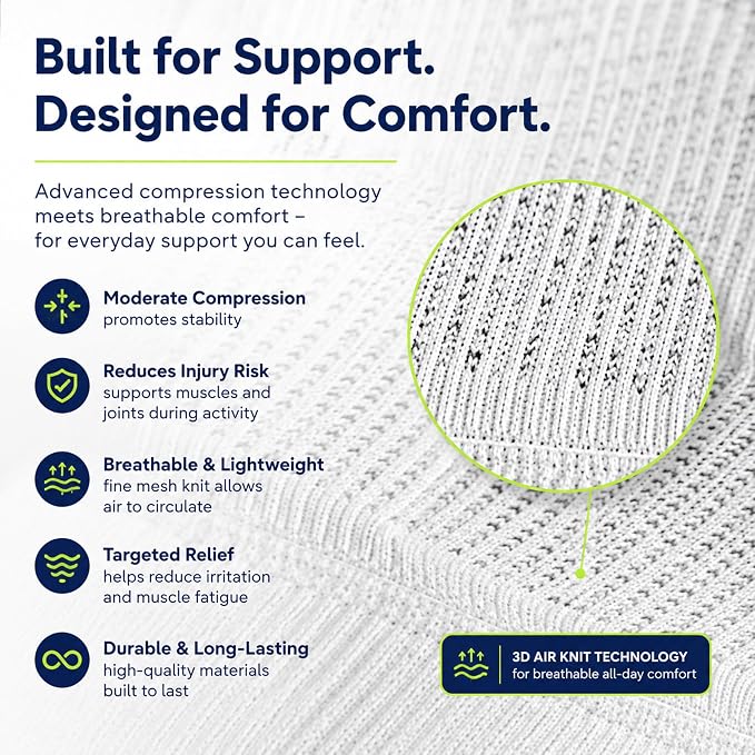 Bauerfeind Sports Compression Knee Sleeve - Lightweight Design with Gripping Zones for Knee Pain Relief & Performance