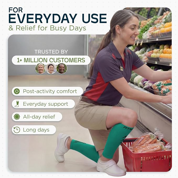 Rymora Calf Compression Sleeves for Men & Women