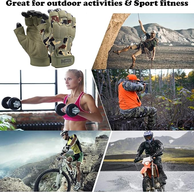 MRX Workout Gloves for Men and Women – Breathable, Snug-Fit Exercise Gloves for Weight Lifting, Cycling, Gym Training & Outdoor Activities