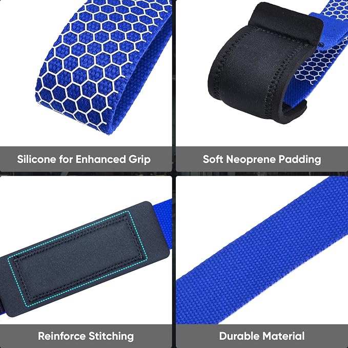 Weight Lifting Straps for Weightlifting, Lifting Wrist Straps Gym, Deadlift Strap, Anti Slip Silicone Weightlifting Strap Men Women Powerlifting, Strength Training