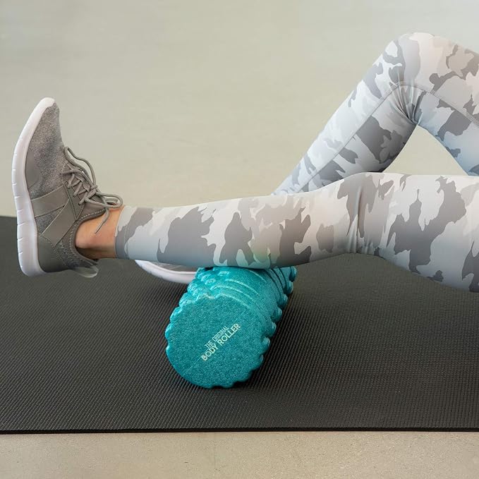 The Original Body Roller - High Density Foam Roller Massager for Deep Tissue Massage of The Back and Leg Muscles - Self Myofascial Release of Painful Trigger Point Muscle Adhesions - 13" Turquoise