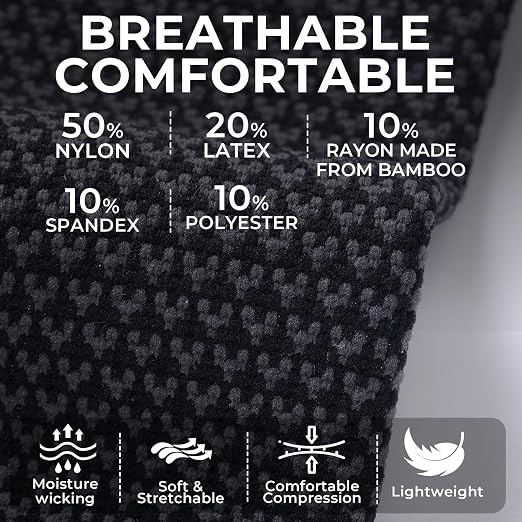 NeoTech Care Elbow Support Brace - Breathable - Men, Women, Right or Left (Black Color, Size L, 1 Pair)