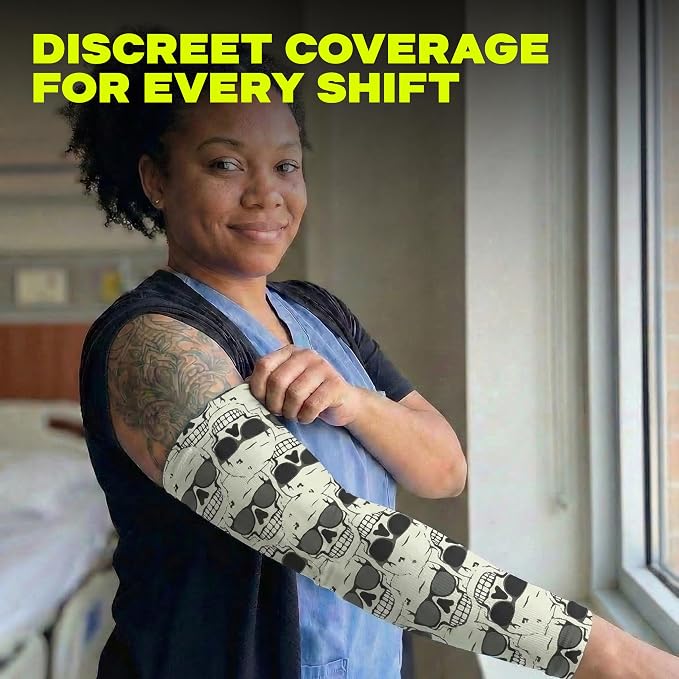 ARMORAY Arm Sleeves for Men and Women - UV Sun Protection Cooling Compression - Tattoo Cover Up Sleeve for Daily Wear & Work
