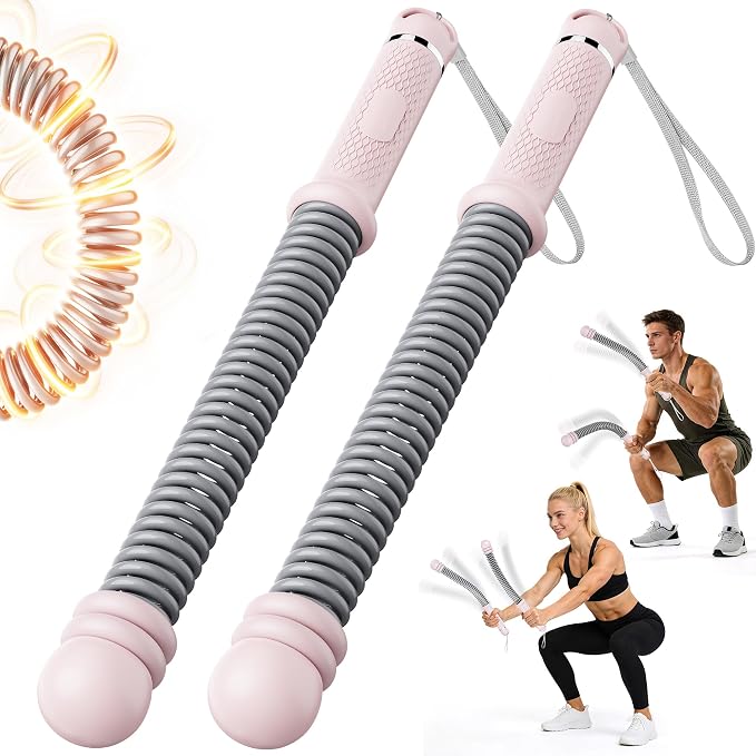 Upgrade Weighted Ropeless Battle Ropes, Adjustable Cordless Battle Rope – Portable Battle Ropes for Home Gym Workout, HIIT & Cardio Full Body Training Exercise Rope for Strength Training Men & Women