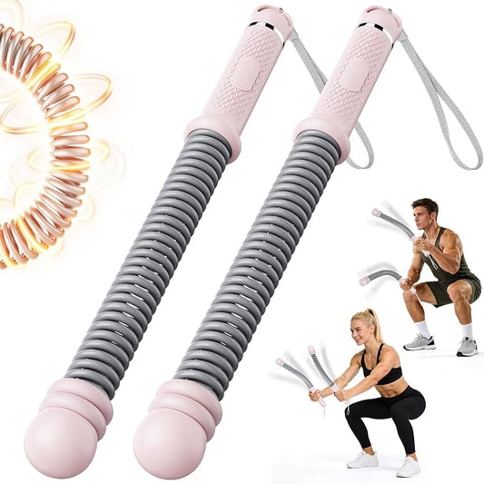 Upgrade Weighted Ropeless Battle Ropes, Adjustable Cordless Battle Rope – Portable Battle Ropes for Home Gym Workout, HIIT & Cardio Full Body Training Exercise Rope for Strength Training Men & Women