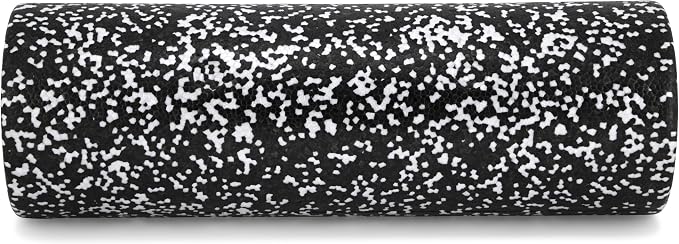 TKO 24 Inch High-Density Foam Roller | Deep Tissue Muscle Recovery & Exercise Tool | Durable Black Roller for Yoga, Pilates, Physical Therapy, and Relieving Muscle Soreness - White/Black | Recovery & Exercise Tool | Durable Black Roller for Yoga Pilate...