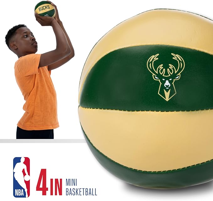 Franklin Sports NBA Toy Basketballs - 2 Pack of Kids Soft Mini Basketballs for Over The Door + Indoor Hoops - NBA Fan Shop