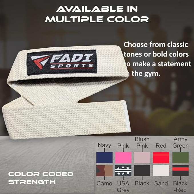 Lifting Wrist Straps for Weightlifting, Bodybuilding, Powerlifting & Deadlifts – 24 Inch Cotton Straps with Padded Neoprene for Strength Training & Grip Support