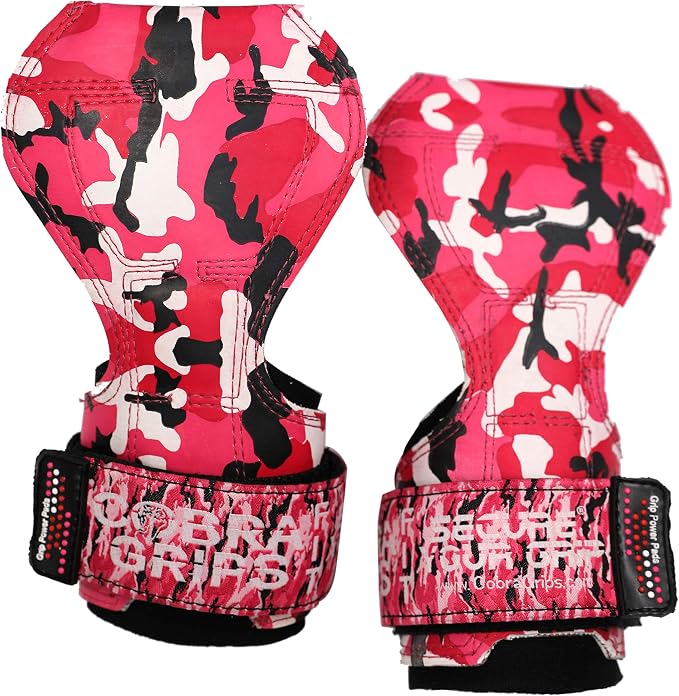 Cobra Grips Weight Lifting Gloves with Adjustable Neoprene Padded Wrist Wraps - Heavy Duty Alternative to Power Lifting Hooks for Deadlifts