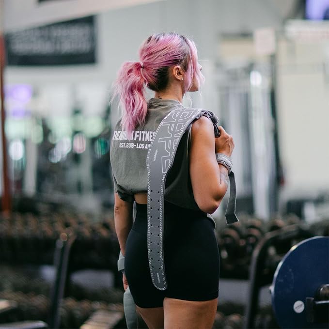 Weight Lifting Belt - Double Prong 4” to 2.5” Tapered Premium Lifting Belt for Men and Women - Ultimate Back Support For Weightlifting and Powerlifting | Premium Fitness Gear