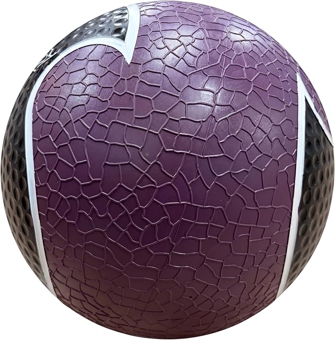 Champion Sports Rhino Elite Medicine Ball – Textured Surface, Superior Grip, Hollow Synthetic Rubber for Consistent Bounce & Durability, Multiple Weights & Colors - Optional Rebounder Sold Separately