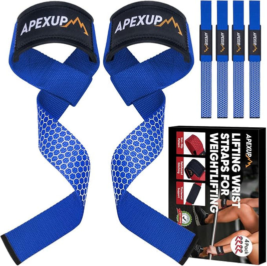 Weight Lifting Straps for Weightlifting, Lifting Wrist Straps Gym, Deadlift Strap, Anti Slip Silicone Weightlifting Strap Men Women Powerlifting, Strength Training