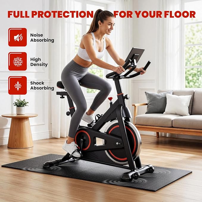 Walking Pad Treadmill Mat for Carpet Floors,55x24 Hardwood Floor Protection | Treadmill Mat for Hardwood Under Walking pad Treadmill Bike Exercise Equipment, Noise Shock Absorption, Stationary