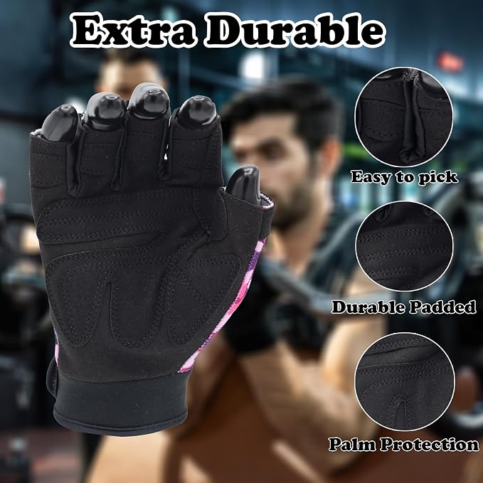 MRX Workout Gloves for Men and Women – Breathable, Snug-Fit Exercise Gloves for Weight Lifting, Cycling, Gym Training & Outdoor Activities