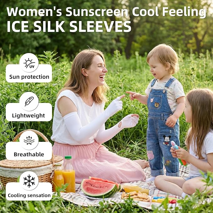 Women Driving Gloves, UV Protection Sun Gloves, Touchscreen Full Finger | UPF 50+ fabric blocks 99% UV rays, protecting hands during driving, cycling, fishing, hiking and outdoor activities