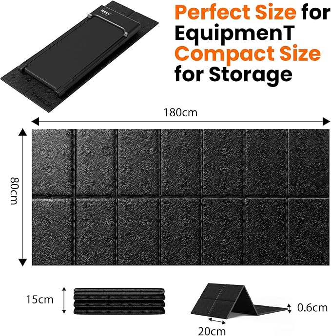 Treadmill Walking Pad Mat for Carpet Floors 71x32 | Treadmill Mat for Hardwood Under Walking pad Treadmill Bike Exercise Equipment, Noise Shock Absorption, Stationary